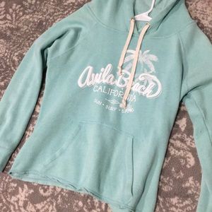 avila beach mint hoodie